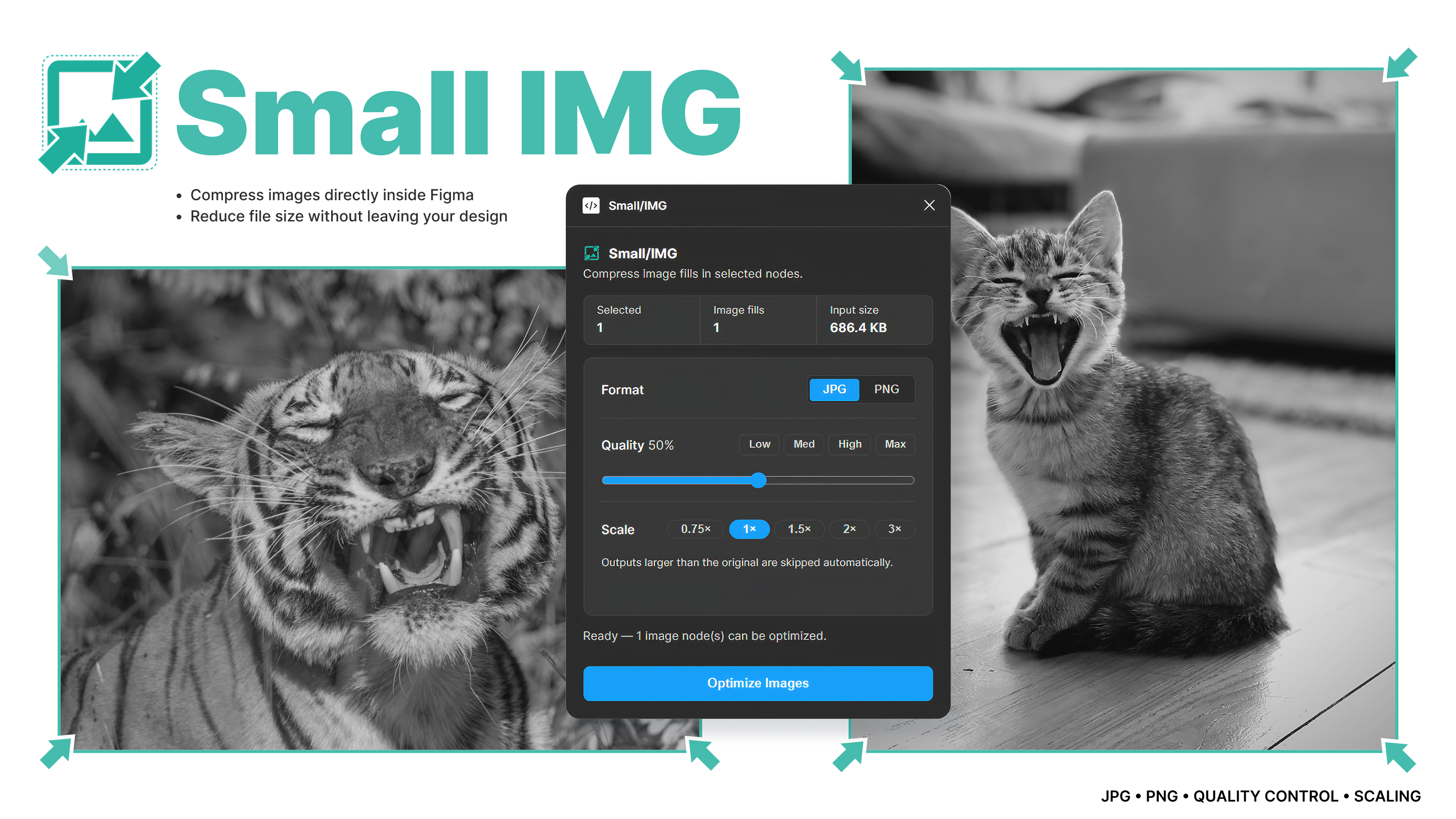 Small IMG Image compressor figma plugin image 2