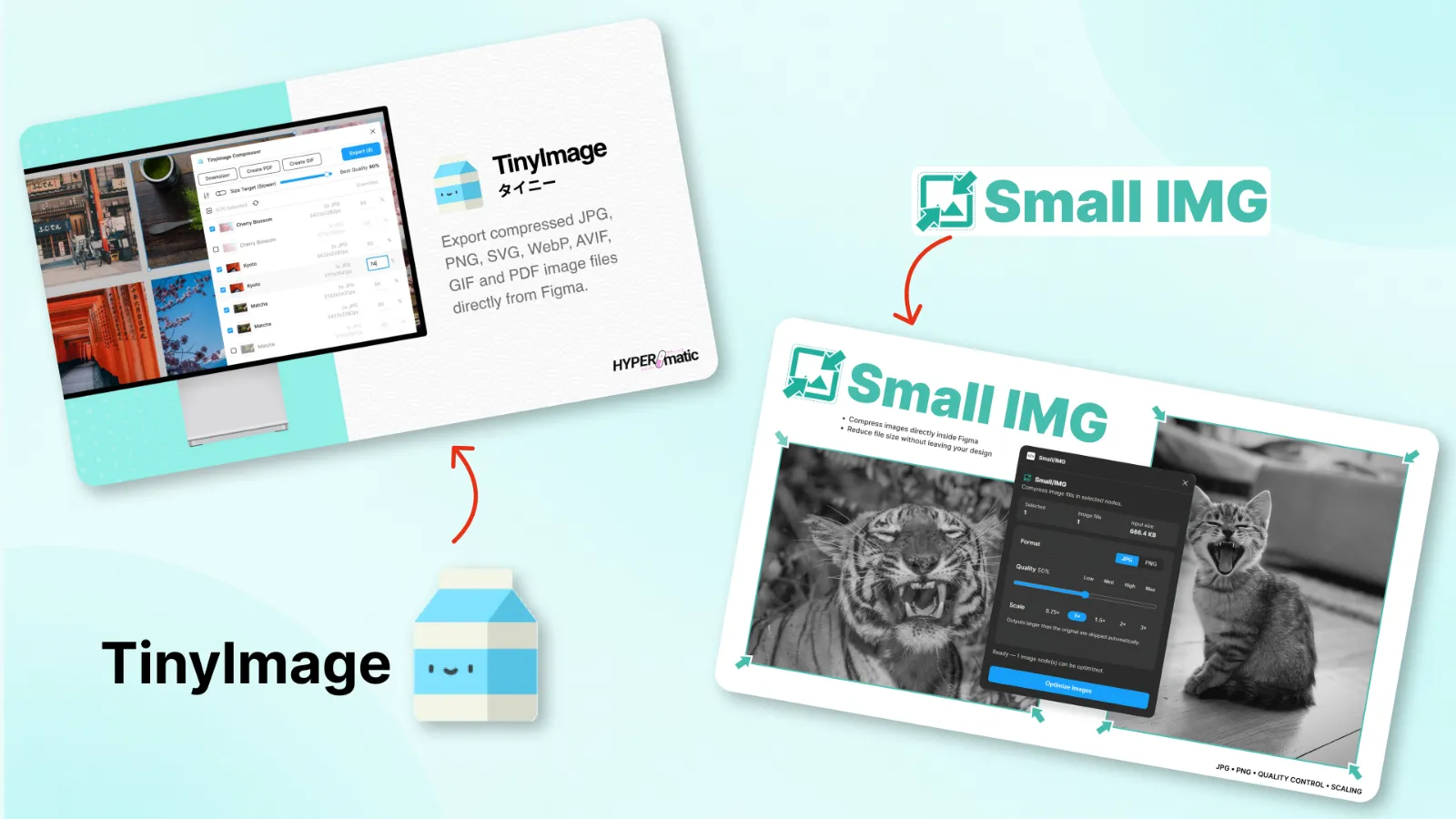 TinyImage Compressor vs Small IMG for Figma